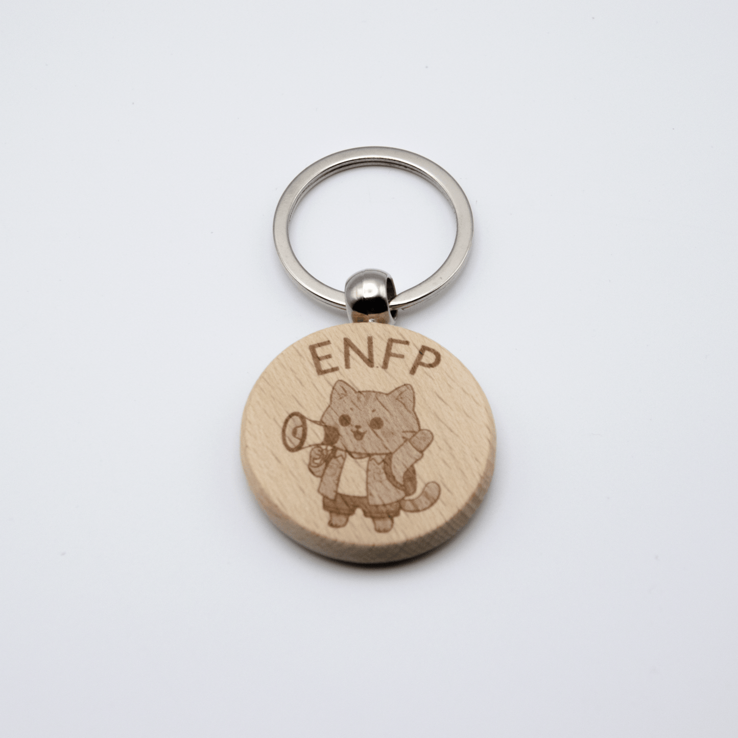 MBTI にゃんこ キーホルダー 木製 - レンブランサ