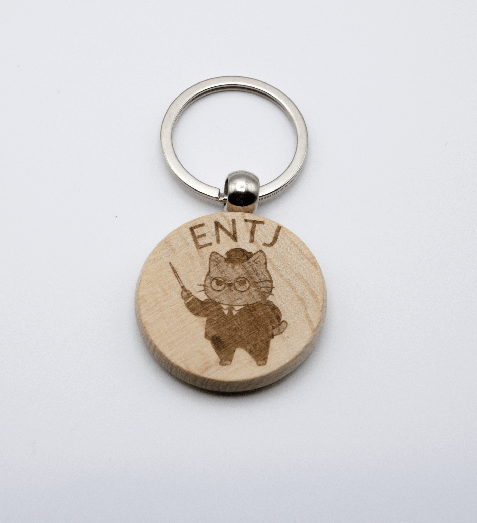 MBTI にゃんこ キーホルダー 木製 - レンブランサ