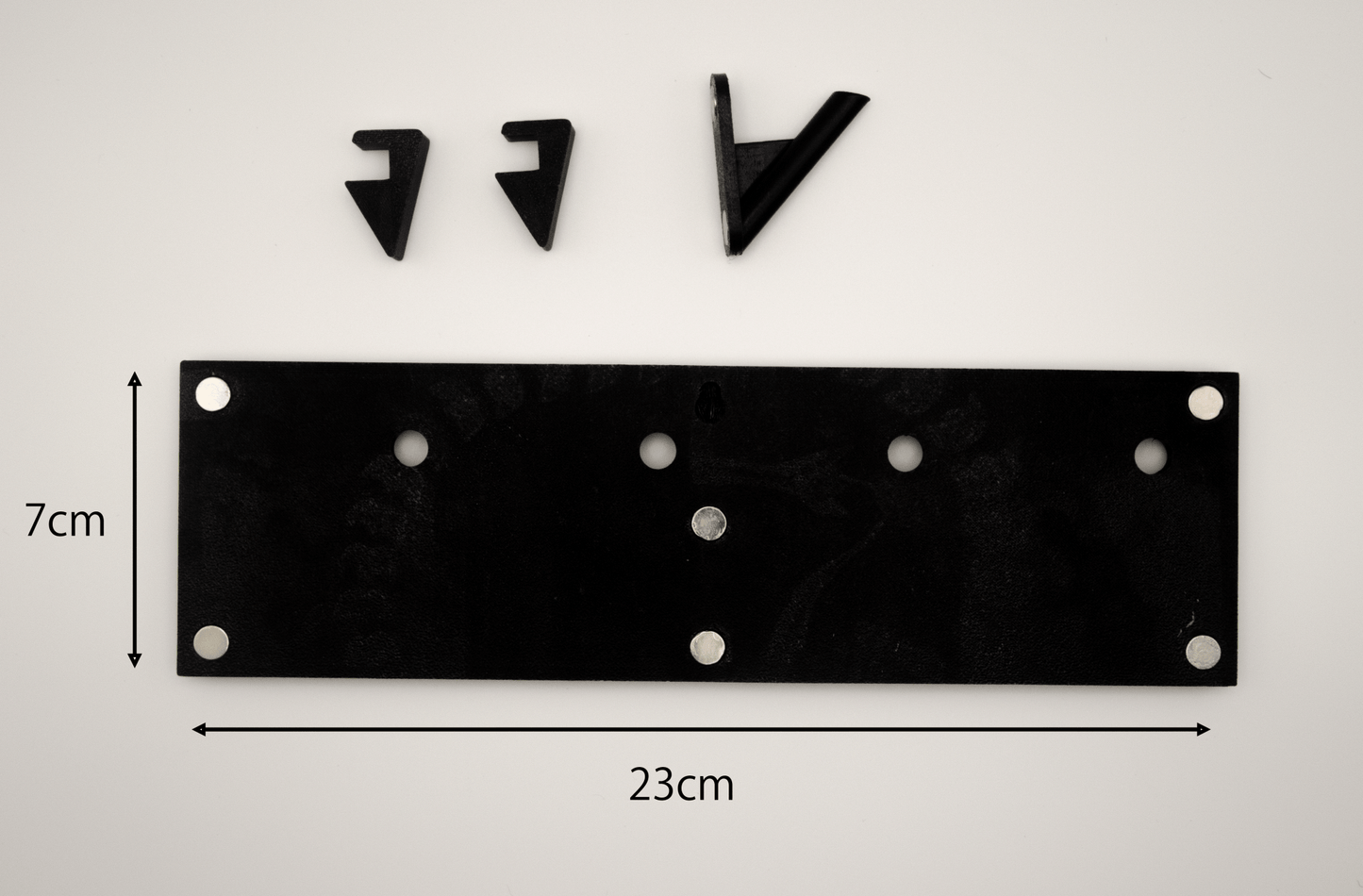 オリジナルフォトマグネット用フレーム(長方形・黒・卓上スタンド付き) - レンブランサ