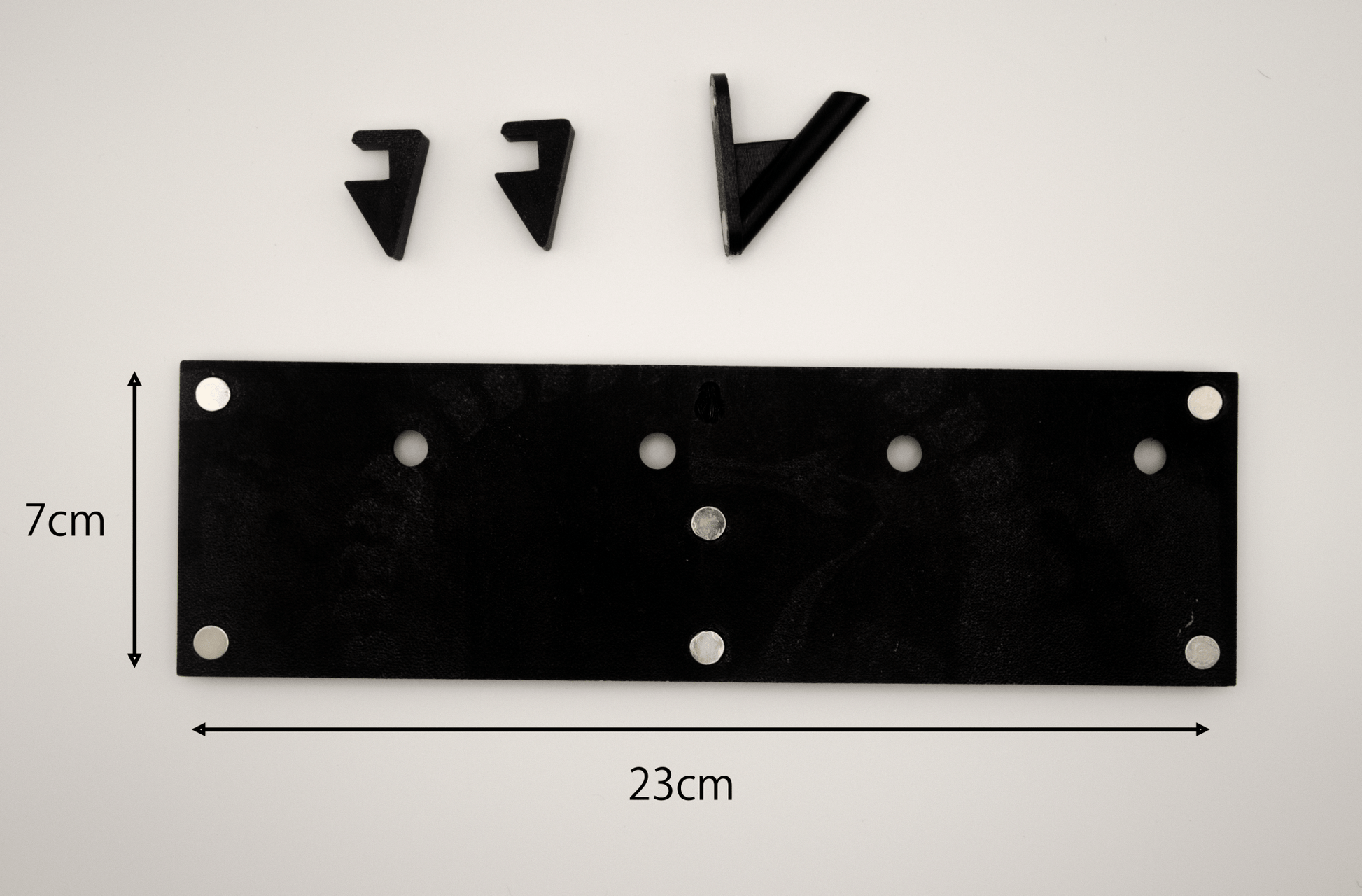 オリジナルフォトマグネット用フレーム(長方形・黒・卓上スタンド付き) - レンブランサ