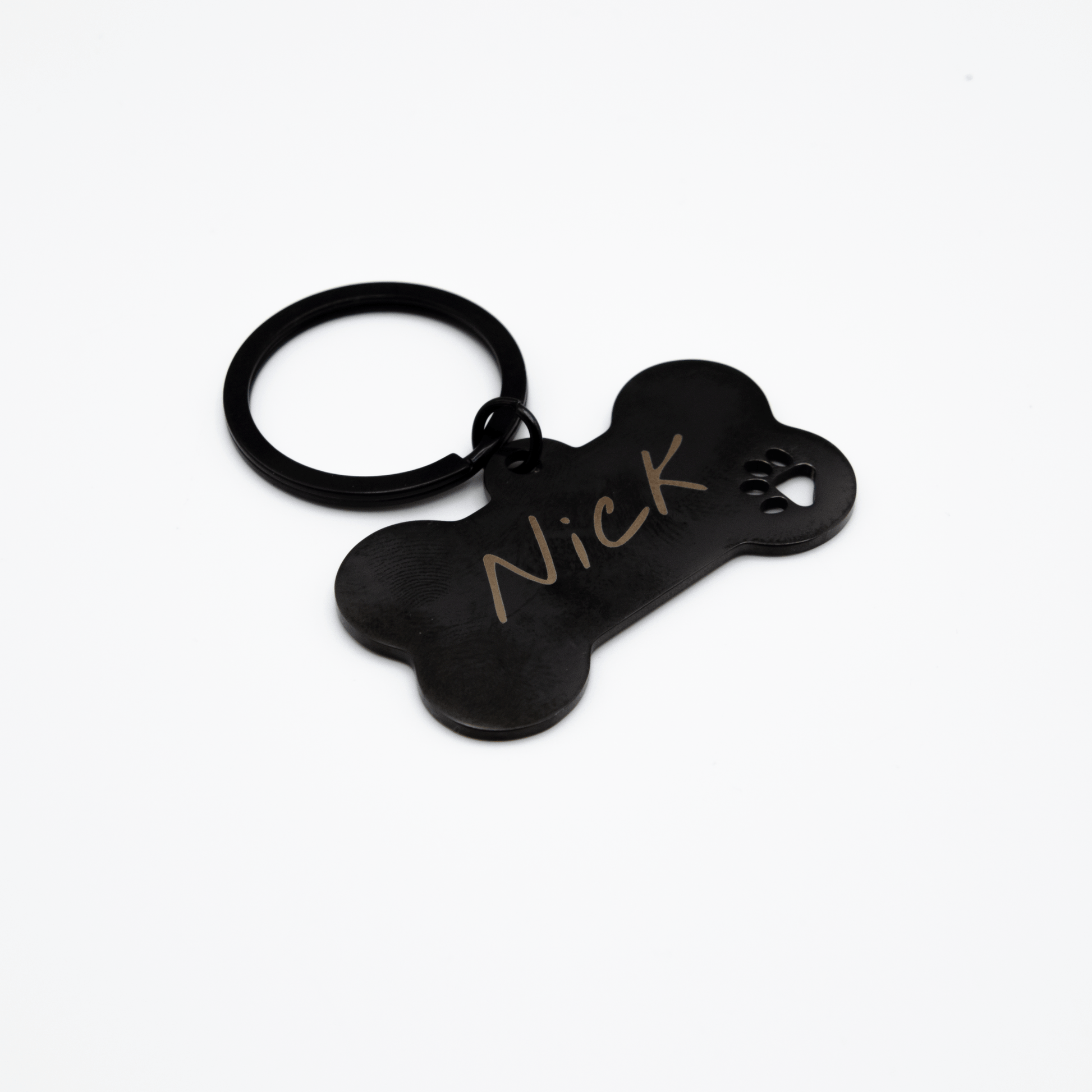 名入れ 刻印 犬用 ペット用 ネーム プレート ドッグ タグ 迷子札キーホルダー - レンブランサ