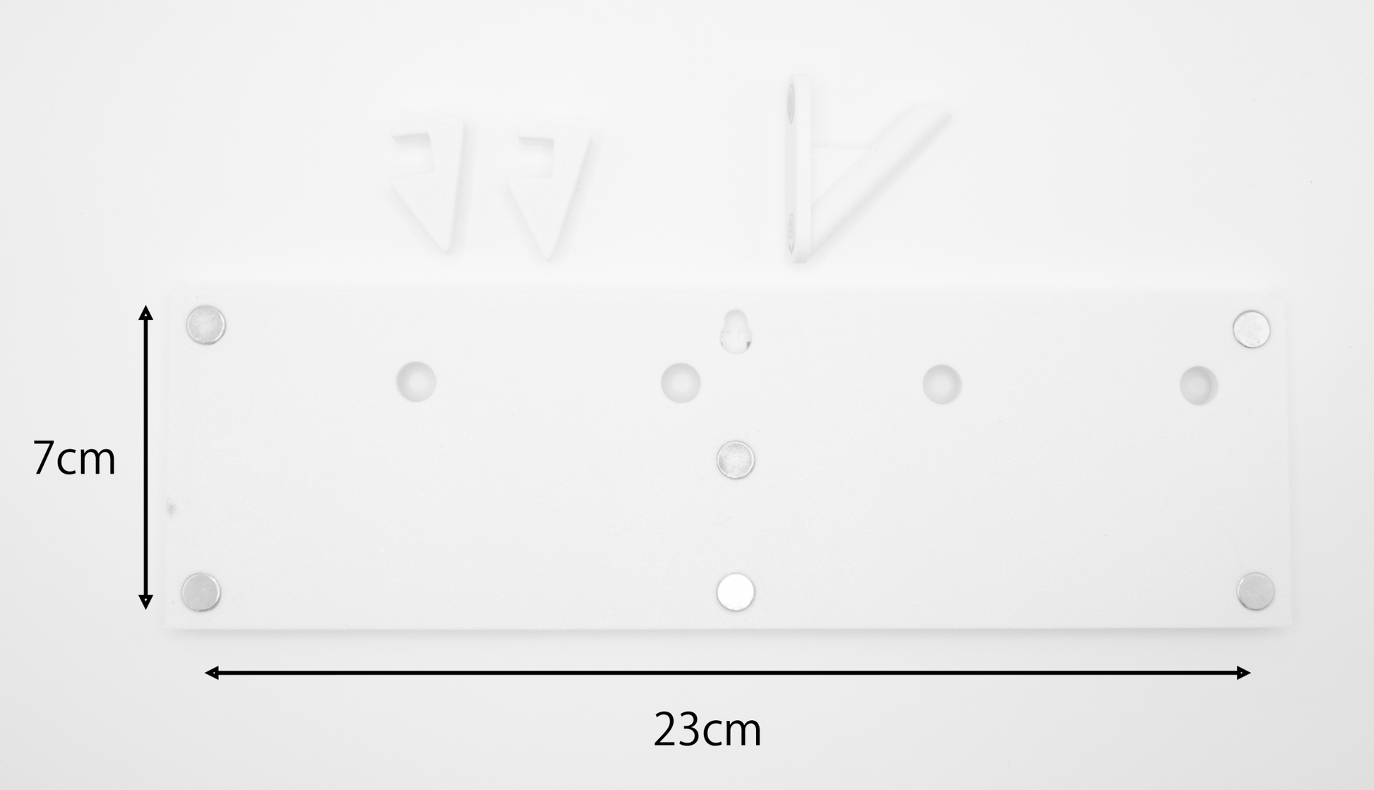 オリジナルフォトマグネット用フレーム(長方形・白・卓上スタンド付き) - レンブランサ