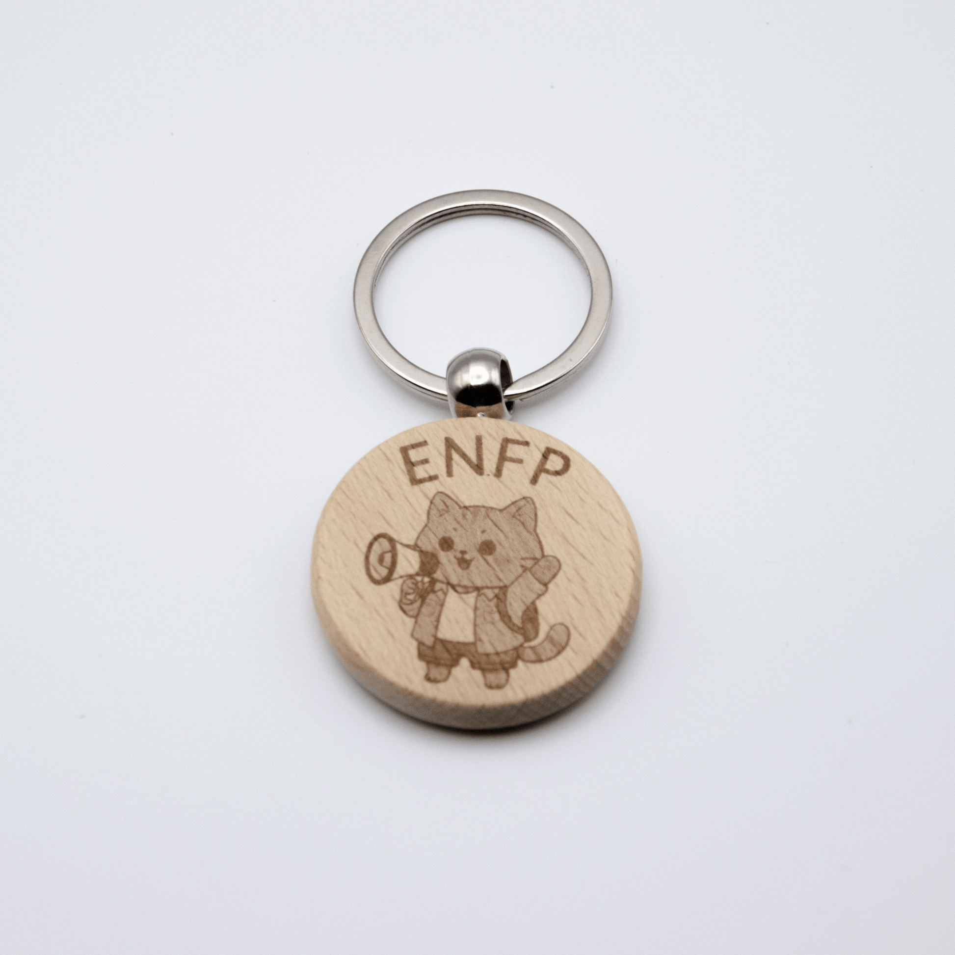 MBTI にゃんこ キーホルダー 木製 - レンブランサ