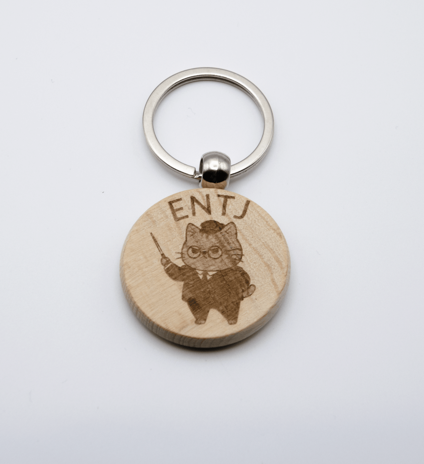 MBTI にゃんこ キーホルダー 木製 - レンブランサ