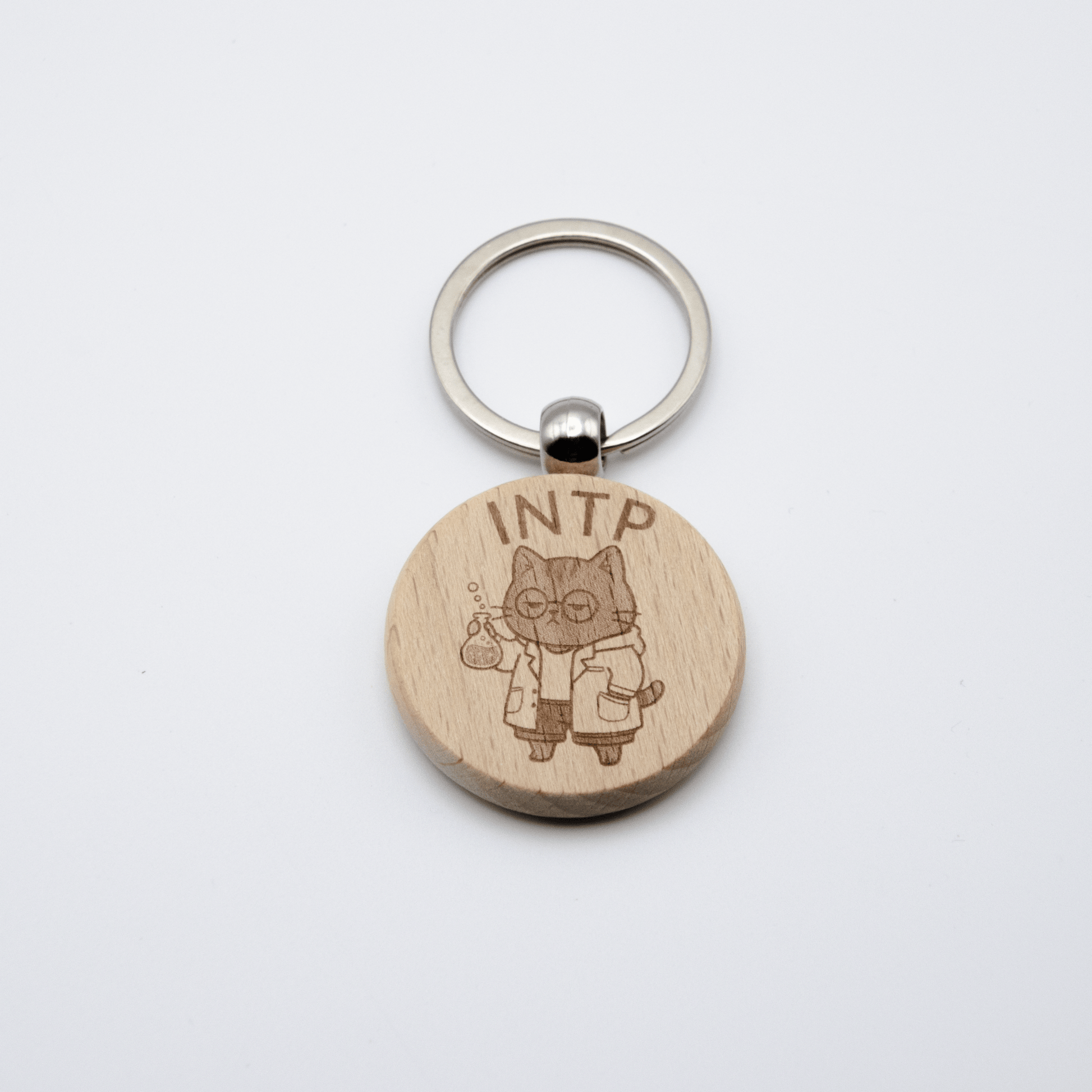 MBTI にゃんこ キーホルダー 木製 - レンブランサ