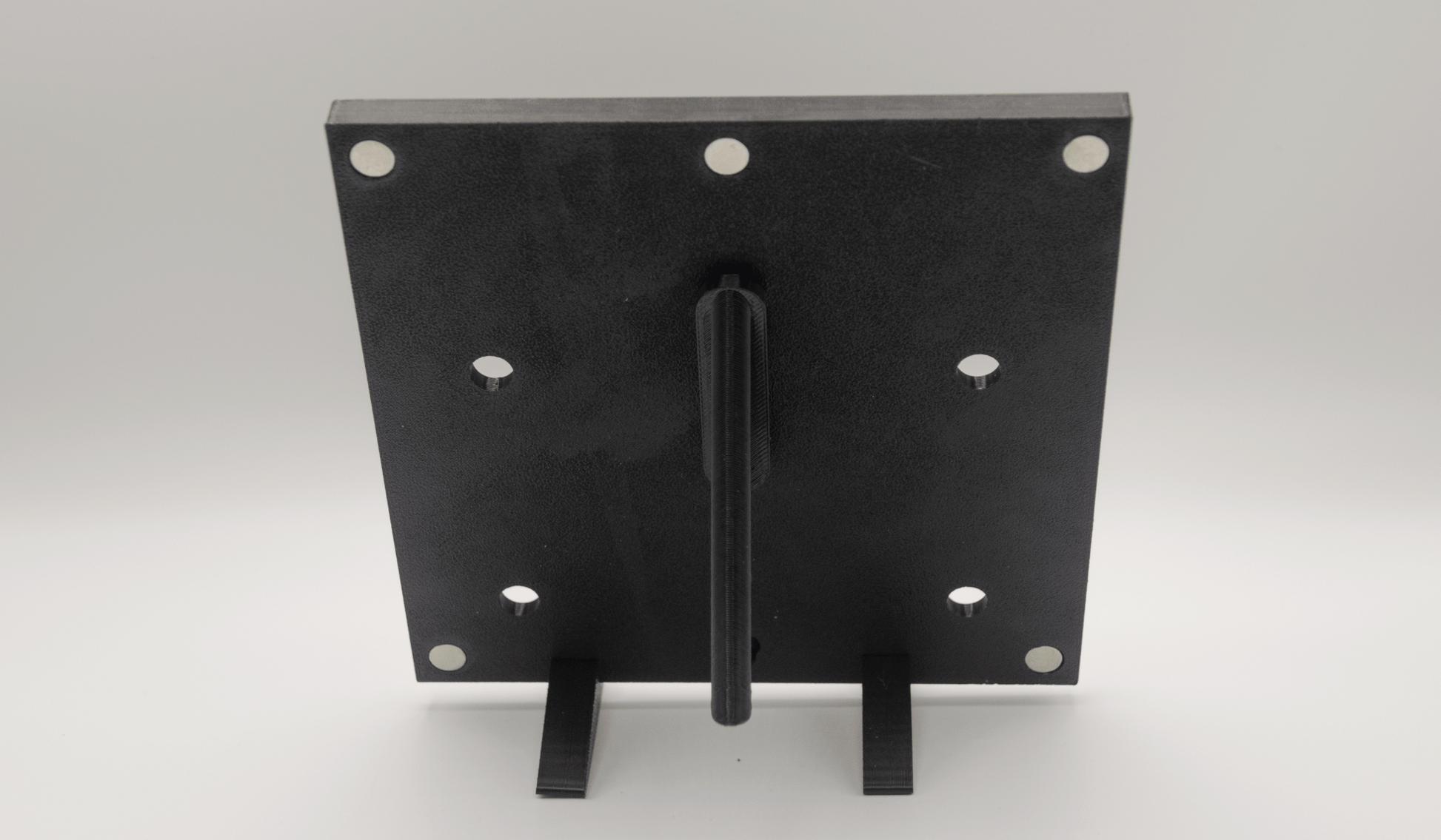 オリジナルフォトマグネット用フレーム（正方形・黒・卓上スタンド付き） - レンブランサ