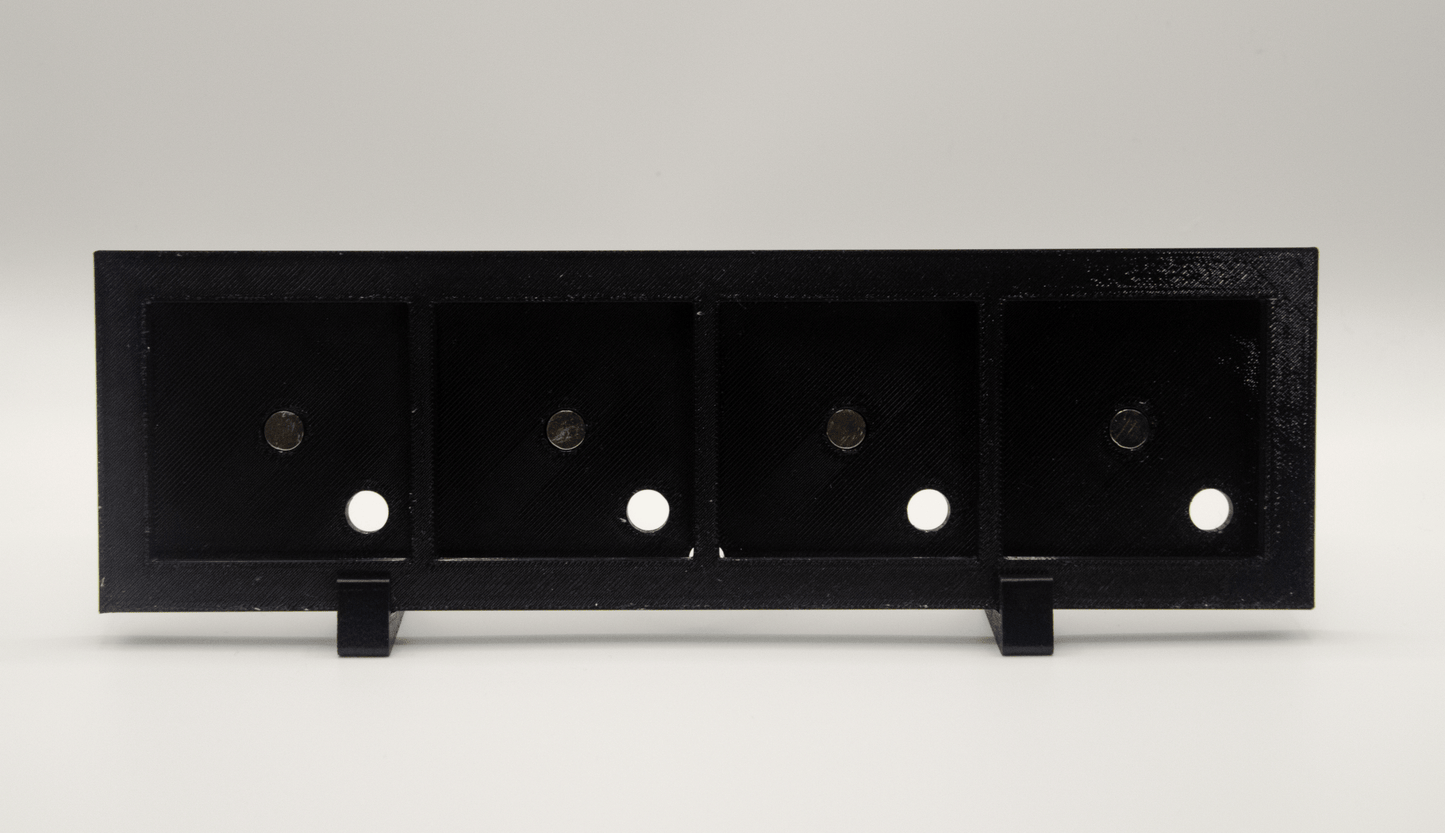 オリジナルフォトマグネット用フレーム（長方形・黒・卓上スタンド付き） - レンブランサ