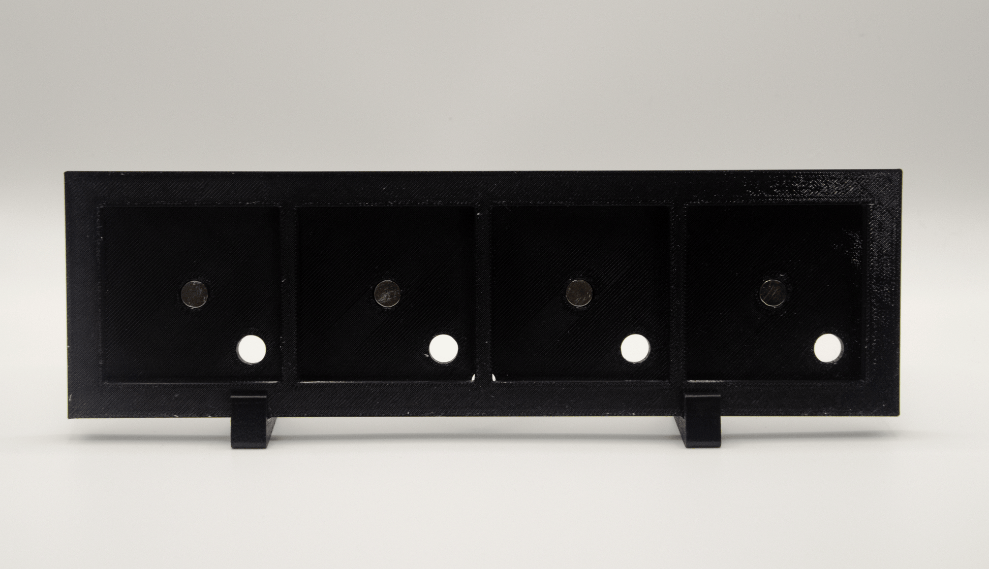 オリジナルフォトマグネット用フレーム（長方形・黒・卓上スタンド付き） - レンブランサ