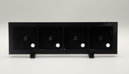 オリジナルフォトマグネット用フレーム（長方形・黒・卓上スタンド付き） - レンブランサ