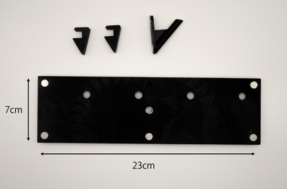 オリジナルフォトマグネット用フレーム（長方形・黒・卓上スタンド付き） - レンブランサ