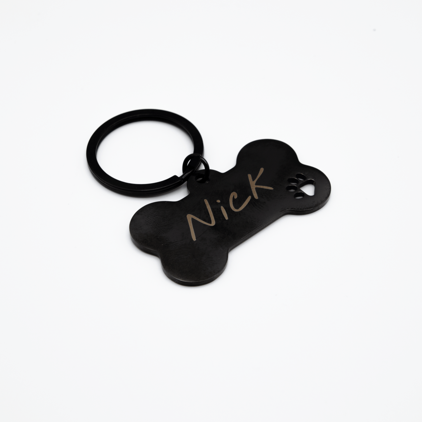 名入れ 刻印 犬用 ペット用 ネーム プレート ドッグ タグ 迷子札キーホルダー - レンブランサ