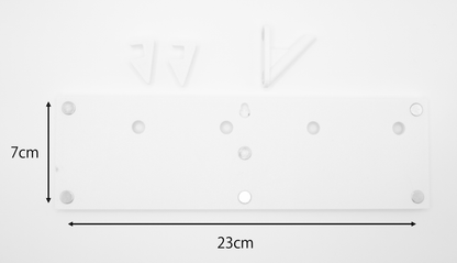 オリジナルフォトマグネット用フレーム（長方形・白・卓上スタンド付き） - レンブランサ