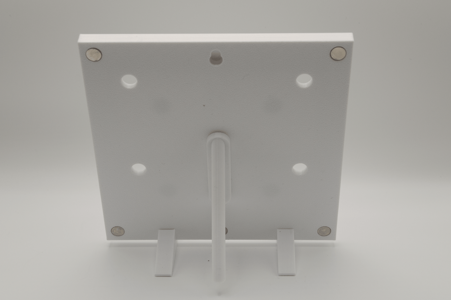 オリジナルフォトマグネット用フレーム（正方形・白・卓上スタンド付き） - レンブランサ