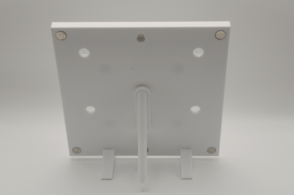 オリジナルフォトマグネット用フレーム（正方形・白・卓上スタンド付き） - レンブランサ