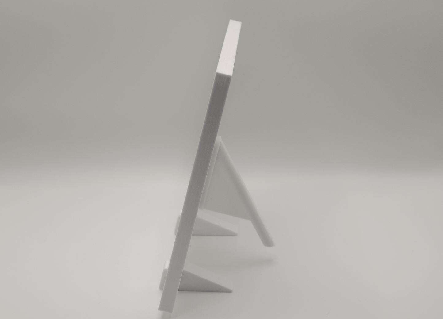 オリジナルフォトマグネット用フレーム（正方形・白・卓上スタンド付き） - レンブランサ