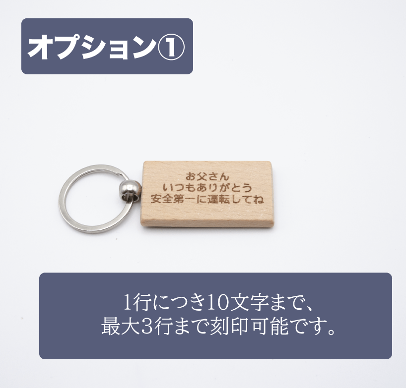 ナンバープレート風　キーホルダー　木製　ギフト　誕生日 - レンブランサ