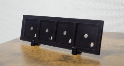 オリジナルフォトマグネット用フレーム（長方形・黒・卓上スタンド付き） - レンブランサ