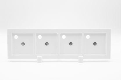 オリジナルフォトマグネット用フレーム（長方形・白・卓上スタンド付き） - レンブランサ